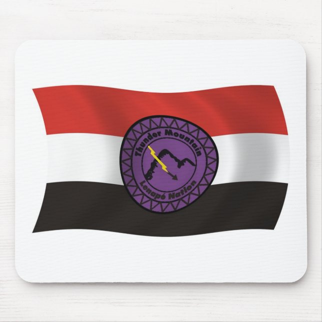 Thunder Mountain Lenape Nation Flag Mousepad (Front)