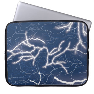 Thunder Strike Lightening Thunder Storm Pattern Laptop Sleeve