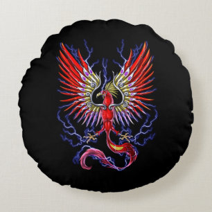 Thunderbird Cryptid Creature Round Pillow