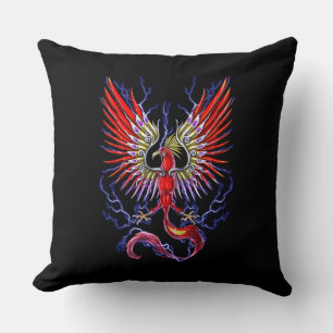 Thunderbird Cryptid Creature Throw Pillow