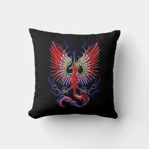 Thunderbird Cryptid Creature Throw Pillow