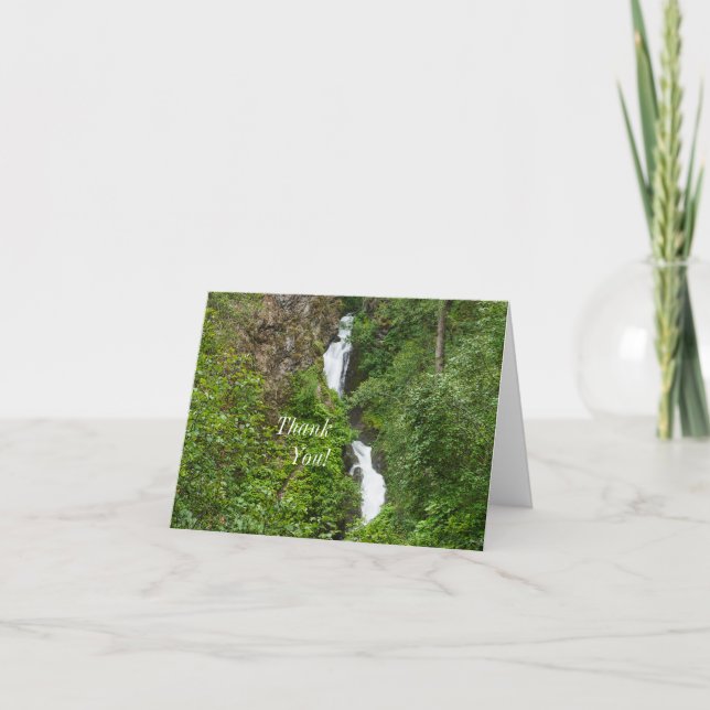 Thunderbird Falls Painterly Thank You Card (Front)