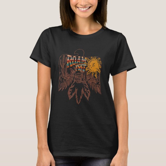 Thunderbird Popular Native American Indian T-Shirt (Front)