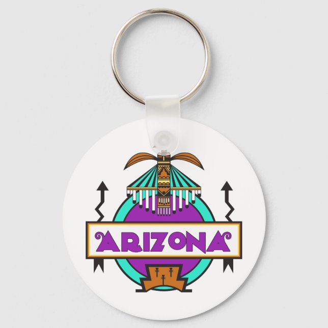 Thunderbird Shield Keychain (Front)