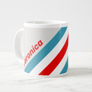 Thunderbird Stripes with Name Large Coffee Mug