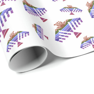 thunderbird sunset wrapping paper