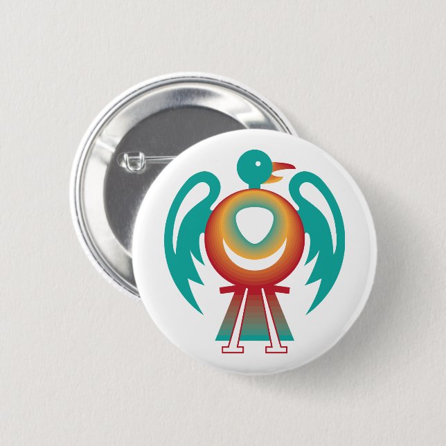 thunderbird v2 2 inch round button (Front & Back)