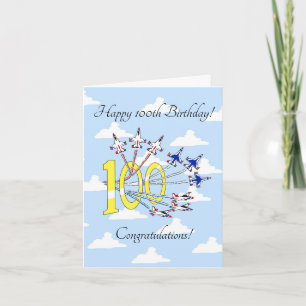 Thunderbirds 100e ciel bleu - Carte d'anniversaire
