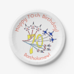 Thunderbirds 70th Birthday Paper Plate