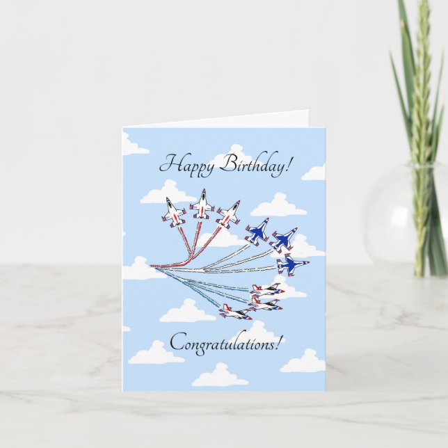 Thunderbirds - Customisable - Birthday - Blue Sky Card (Front)