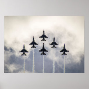 Thunderbirds Delta Formation Poster
