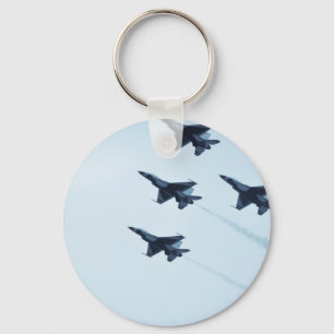 Thunderbirds F-16 Airshow Keychain