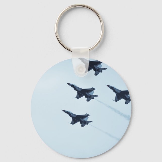 Thunderbirds F-16 Airshow Keychain (Front)