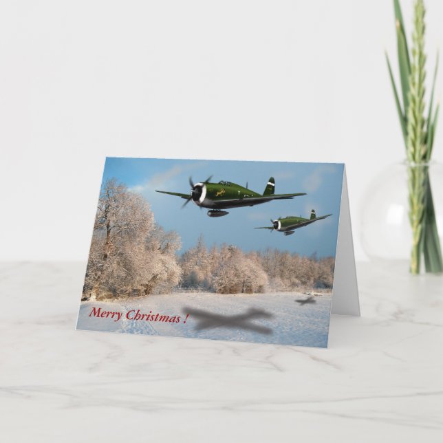 Thunderbolt Low Pass Holiday Card (Front)