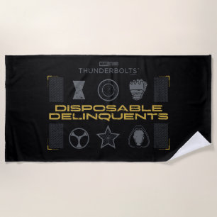 Thunderbolts*   Disposable Delinquents Beach Towel