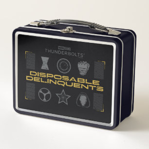 Thunderbolts*   Disposable Delinquents Metal Lunch Box