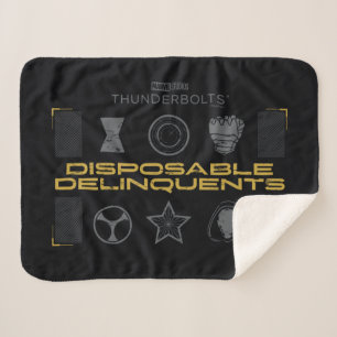 Thunderbolts*   Disposable Delinquents Sherpa Blanket