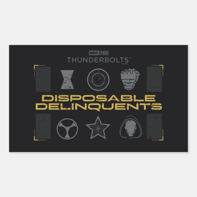 Thunderbolts* | Disposable Delinquents Sticker (Front)