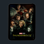 Thunderbolts* | Group Fighting Theatrical Magnet<br><div class="desc">Featuring the likeness of: Wyatt Russell, Hannah John-Kamen, David Harbour, Sebastian Stan, Lewis Pullman, and Florence Pugh| Check out Marvel Studios’ Thunderbolts*, featuring an ensemble of the MCU’s most iconic anti-heroes and reformed villains. The artwork captures a chaotic, gritty group portrait where the team is literally and figuratively at each...</div>