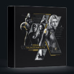 Thunderbolts* | Group Graphic Binder<br><div class="desc">Featuring the likeness of: Wyatt Russell, David Harbour, Sebastian Stan, Lewis Pullman, and Florence Pugh| Keep the Thunderbolts* close with this sharp, multi-panel design. Combining halftone textures with bold gold highlights, this graphic captures the identities of the MCU's most talented anti-heroes. It’s a sleek, tech-inspired look that fits perfectly on...</div>