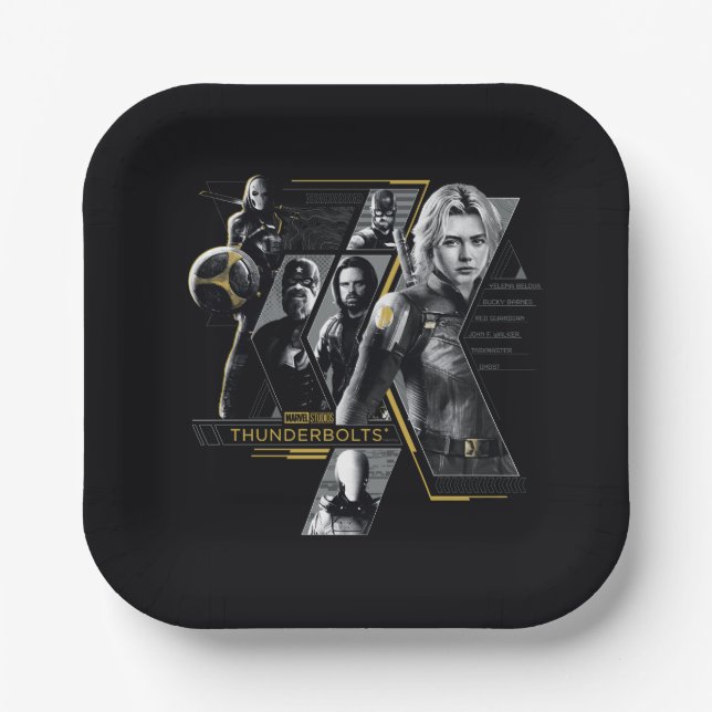 Thunderbolts* | Group Graphic Paper Plate (Front)