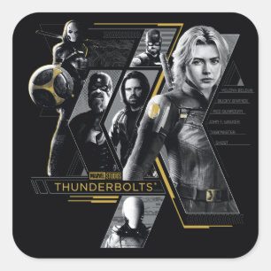 Thunderbolts*   Group Graphic Square Sticker