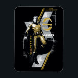 Thunderbolts* | Sentry Character Graphic Magnet<br><div class="desc">Featuring the likeness of: Lewis Pullman | Bring a god-tier presence to your space with this stunning Sentry portrait. Capturing Bob’s transformation into the legendary hero, this design uses a stylized halftone finish and architectural gold lines to create a modern, cinematic look. Whether it’s for your office or your wardrobe,...</div>