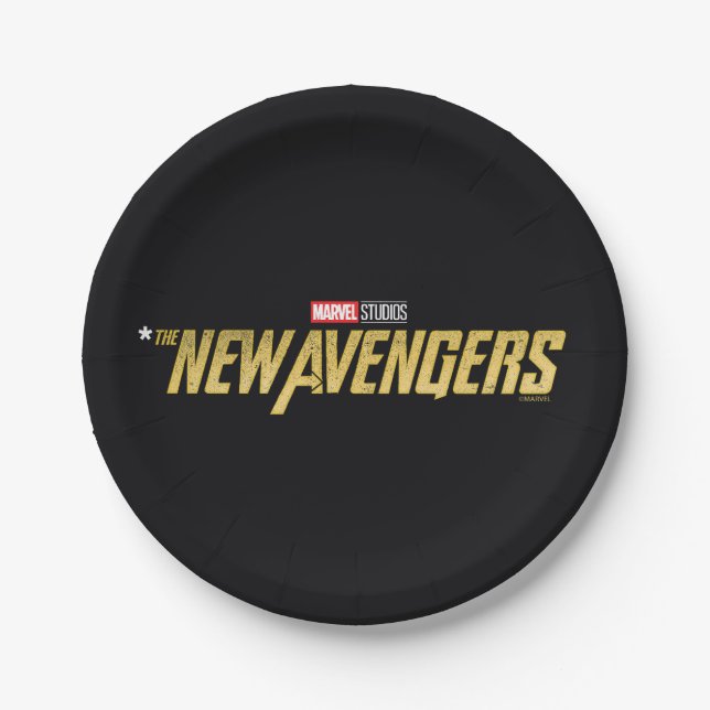 Thunderbolts* | *The New Avengers Logo Paper Plate (Front)