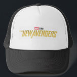 Thunderbolts* | *The New Avengers Logo Trucker Hat<br><div class="desc">Official-inspired logo for Marvel Studios' The New Avengers. This high-impact design features a textured gold title card with the iconic asterisk motif. Perfect for fans of the Thunderbolts and the future of the Marvel Cinematic Universe. High-quality graphic suitable for apparel, posters, and custom Marvel gifts.</div>