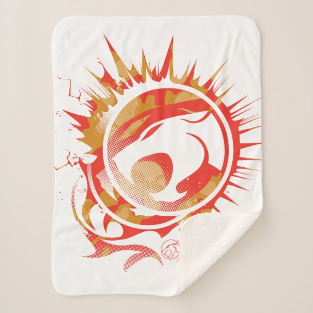 ThunderCats | Explosive Logo Graphic Sherpa Blanket (Front)