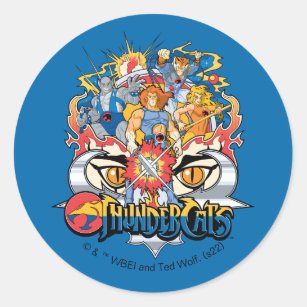 ThunderCats   Firey Group Graphic Classic Round Sticker