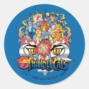 ThunderCats   Firey Group Graphic Classic Round Sticker