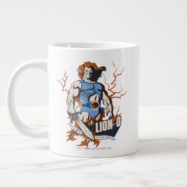 ThunderCats | Lion-O Electric Graphic Large Coffee Mug (Left)