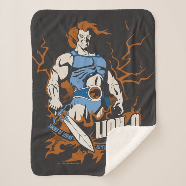 ThunderCats | Lion-O Electric Graphic Sherpa Blanket (Front)