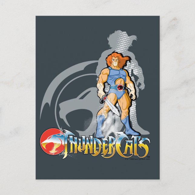 ThunderCats | Lion-O Halfttone Shadow Graphic Postcard (Front)