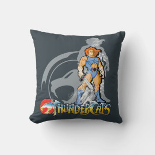 ThunderCats   Lion-O Halfttone Shadow Graphic Throw Pillow