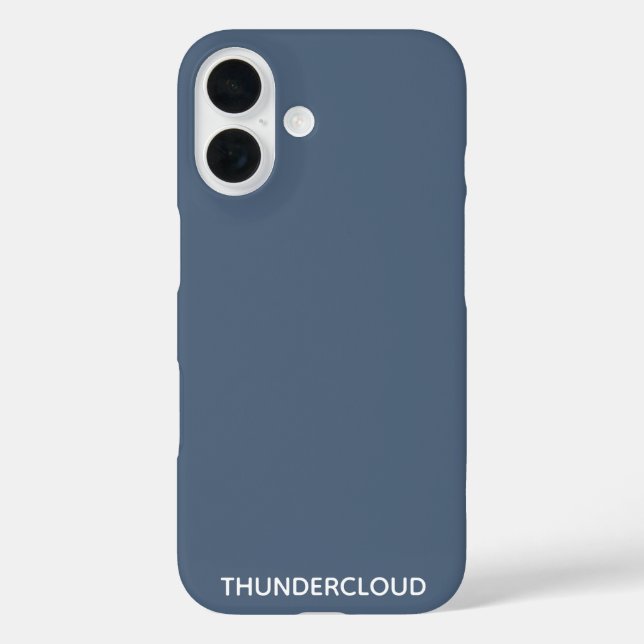 Thundercloud Blue-grey Colour Name Case-Mate iPhone Case (Back)