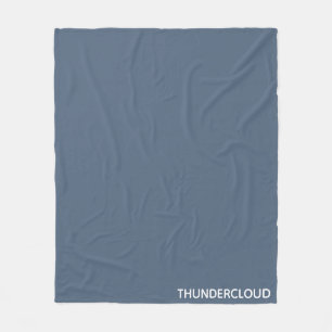 Thundercloud Blue-grey Colour Name Fleece Blanket