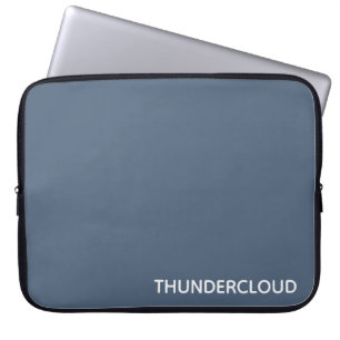 Thundercloud Blue-grey Colour Name Laptop Sleeve