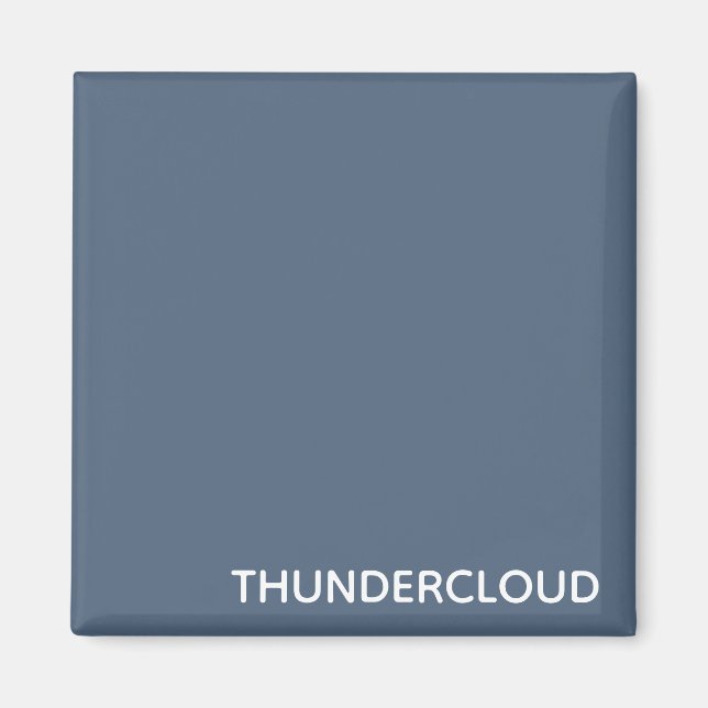 Thundercloud Blue-grey Colour Name Magnet (Front)