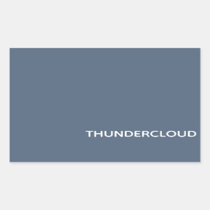 Thundercloud Blue-grey Colour Name Sticker