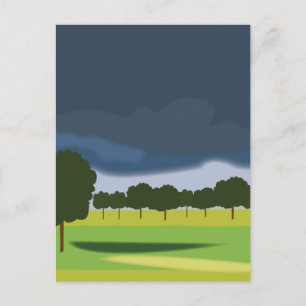Thunderclouds Clouds Nature Travel Postcard