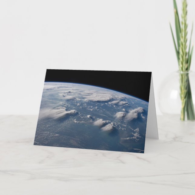 Thunderhead Anvils Of Earth Onto Southern Borneo. Card (Front)