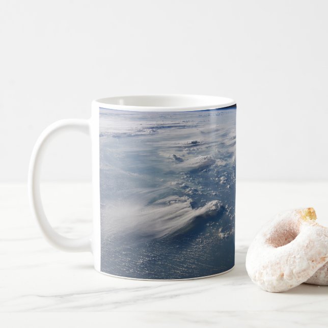 Thunderhead Anvils Of Earth Onto Southern Borneo. Coffee Mug (With Donut)