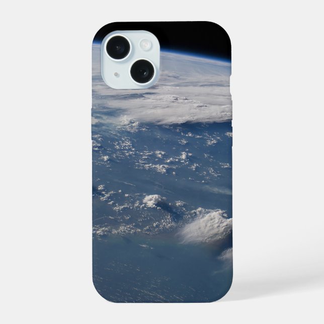 Thunderhead Anvils Of Earth Onto Southern Borneo. iPhone 15 Case (Back)