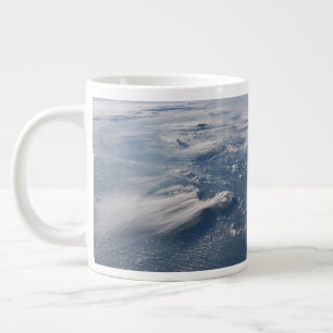 Thunderhead Anvils Of Earth Onto Southern Borneo. Large Coffee Mug