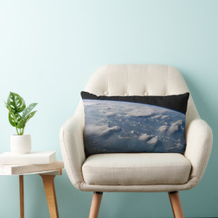 Thunderhead Anvils Of Earth Onto Southern Borneo. Lumbar Pillow