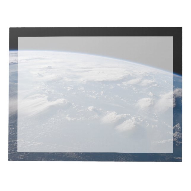 Thunderhead Anvils Of Earth Onto Southern Borneo. Notepad (Front)