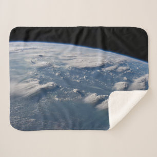 Thunderhead Anvils Of Earth Onto Southern Borneo. Sherpa Blanket