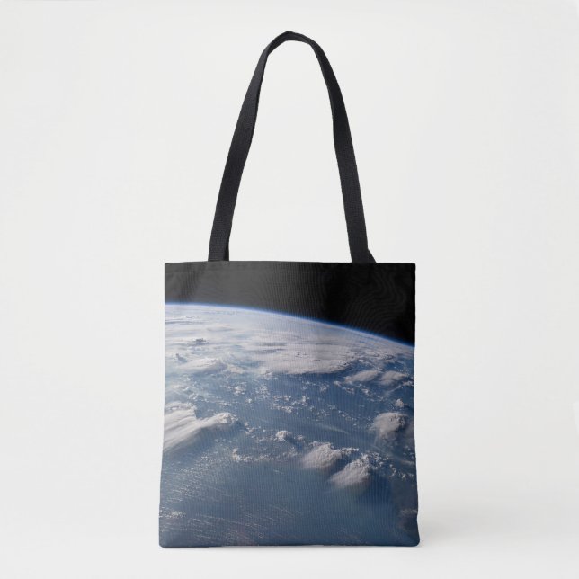 Thunderhead Anvils Of Earth Onto Southern Borneo. Tote Bag (Front)